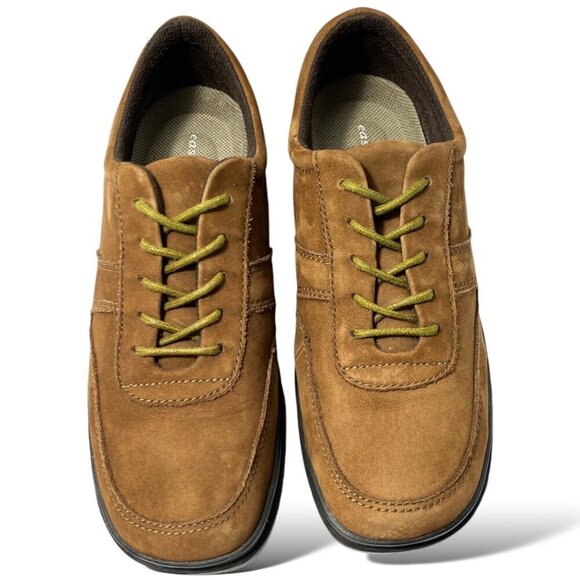 Easy Spirit Comfort Shoe Womens Size 8 Brown Suede Lace-Up JPWHIT Casual Walking - Picture 1 of 10